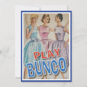 Alla damerna spelar Bunco Inbjudningar