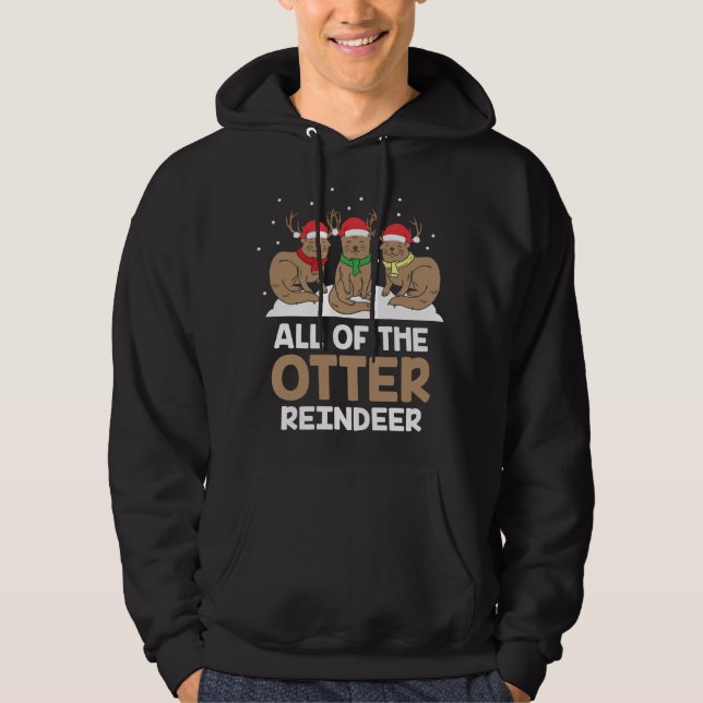 Alla de ömtåliga renarna Julpajam Hoodie (Framsida)