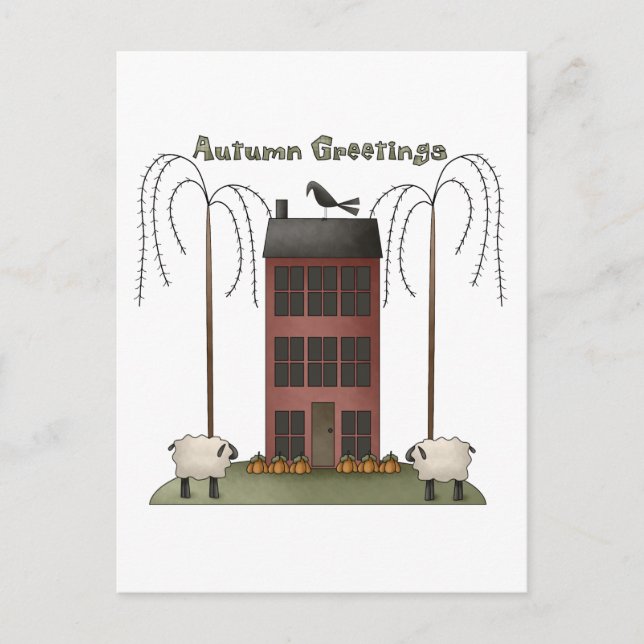Alla Dem Blesses ・ Hösten Hälsning Vykort (Framsida)
