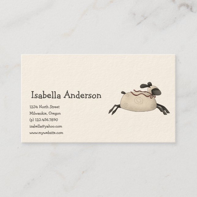 Alla dem-välsignelser ·, Får Visitkort (Framsida)