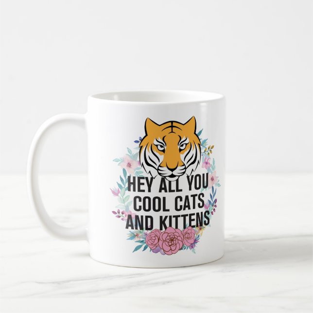 Alla dina Coolor Cats och Kittens | Tiger Kung Kaffemugg (Vänster)