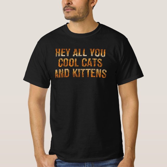 Alla dina Coolor Cats och Kittens | Tiger-utskrift T Shirt (Framsida)