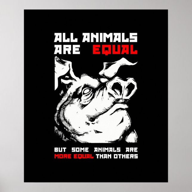 Alla djur är lika med 1 poster (Framsidan)