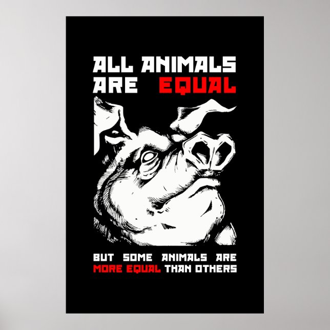 Alla djur är lika med 1 poster (Framsidan)
