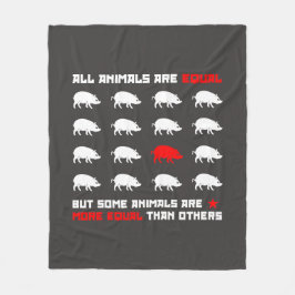 Alla djur är lika med 2 fleecefilt