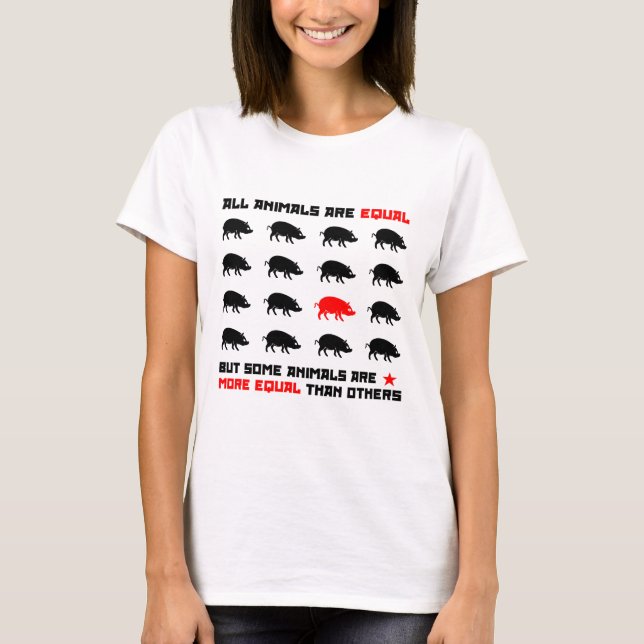 Alla djur är lika med 2 t shirt (Framsida)