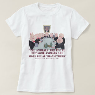 Alla djur är lika med t shirt