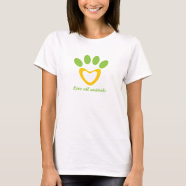 Alla djur i kärlek t-shirt