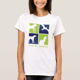 Alla djur i kärlek tee