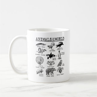 Alla djur i World Vintage Funny Animal Meme Kaffemugg