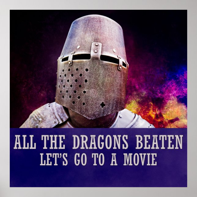 Alla drakar som misshandlas låt oss till en film poster (Framsidan)
