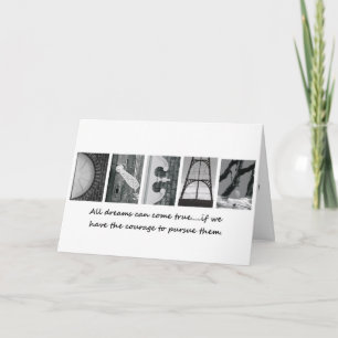 Alla Dreams Kom True Greeting Card Kort