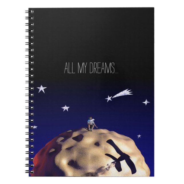 Alla drömmer om LITTLE PRINCE efter "Le Petit P Anteckningsbok Med Spiral (Framsidan)