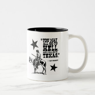 Alla du kan gå till helvetet… kaffemuggen Två-Tonad mugg