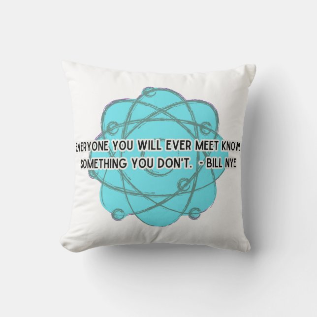 Alla du träffade Bill Nye Pillow Kudde (Framsida)
