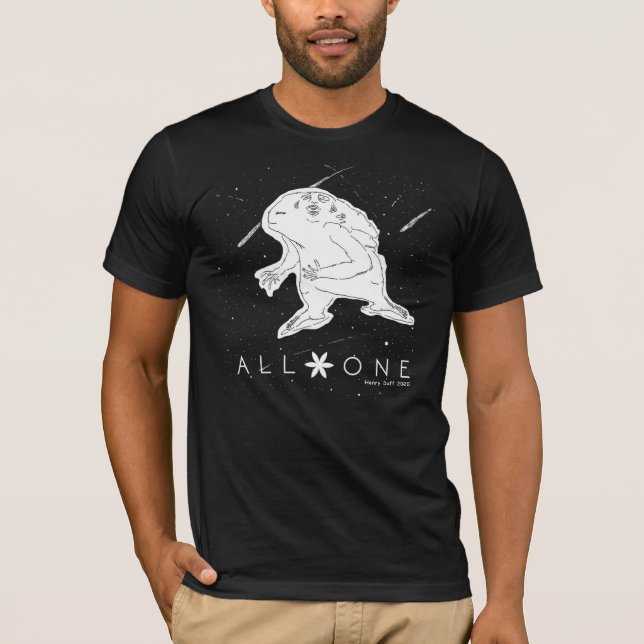 ALLA EN UNIVERSE - kelestial betning T Shirt (Framsida)
