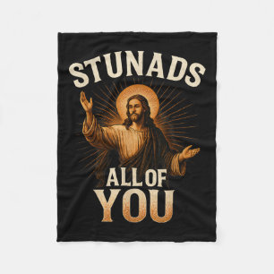 Alla era fina Jesus Silhouette Sarcasti Fleecefilt