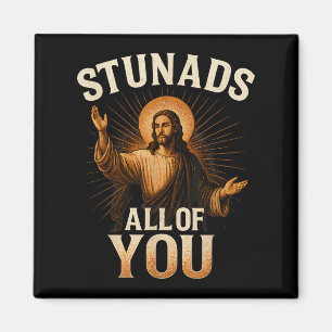 Alla era fina Jesus Silhouette Sarcasti Magnet