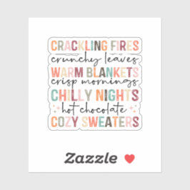 Alla Fall Feels Vinyl Sticker Klistermärken