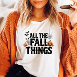Alla Fall Sak Funny Halloween<br><div class="desc">Skaffa den här "All Fall Sak"-konstiga Halloween-skjortan! Med lekfulla pumpor, ett sött skelett och läskigt fladdermus är den här skjortan perfekt för hösten älskare. Oavsett om du får redo för en fallfestival eller bara njuter av säsongens mysiga vibes, är den här Halloween-skjortan perfekten som en blandning av söt och pooki....</div>