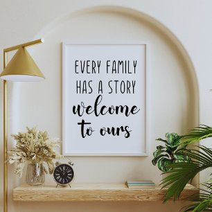 Alla familjer har en välkomstartikel till oss poster