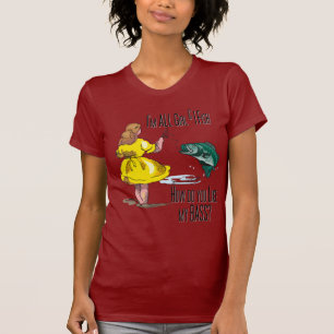 Alla fångstfartyg för flickor t-shirt