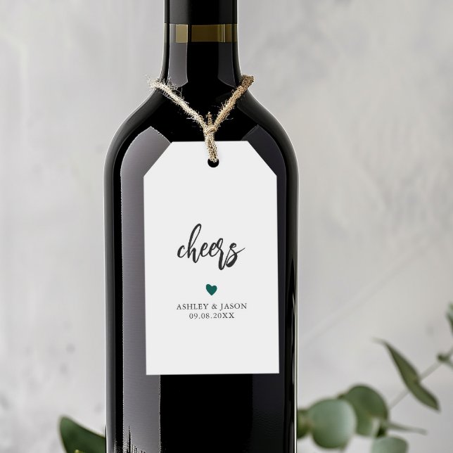 Alla Färg Cheers Märkre, Bröllop Vin eller champag Presentetikett (Skapare uppladdad)