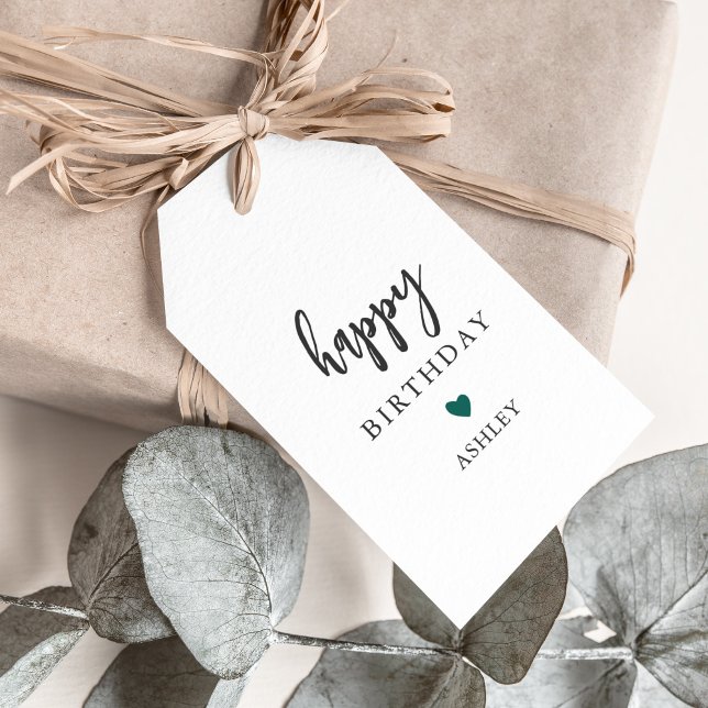 Alla Färg Heart Grattis på födelsedagen Gift-Märkr Presentetikett (Skapare uppladdad)