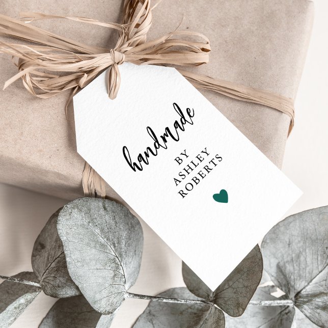 Alla Färg Heart Handmade Märkre, Anpassningsbar Cr Presentetikett (Skapare uppladdad)