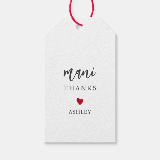 Alla Färg Heart Mani-Märkre, Manicuit Kit Presentetikett (Framsidan)