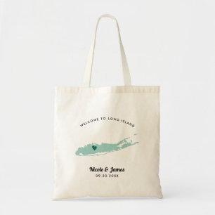 Alla Färg Long Island Bröllop Välkomstbag. Tygkasse