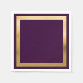 Alla Färg med "Guld" Gräns Pappersservett