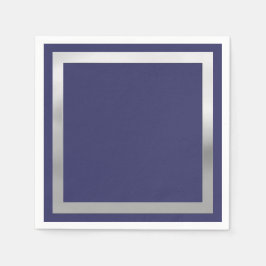 Alla Färg med "Silver" Gräns Pappersservett