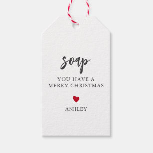 Alla Färg-soap du har God jul Presentetikett