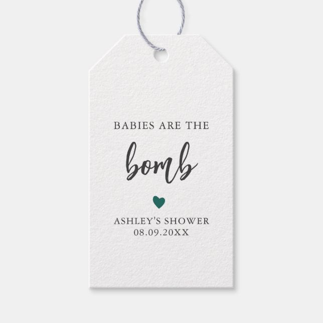 Alla Färg Spädbarn är bombens Märkre, babyskor Presentetikett (Framsidan)