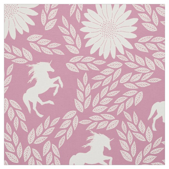 Alla Färg visar sig som Rosa Blommigt i Elfenbensk Tyg (Provkarta)