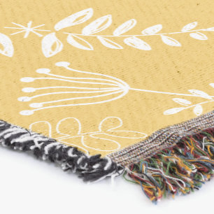 Alla färger rustic jul folkkonst floral krans mysfilt