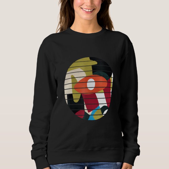 Alla färgstarka Abstrakter i Öga T Shirt (Framsida)
