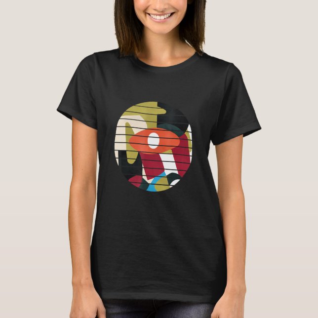 Alla färgstarka Abstrakter i Öga T Shirt (Framsida)