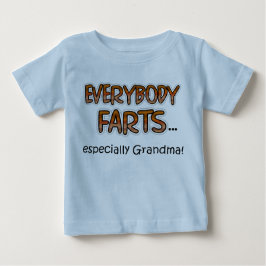 Alla Farts, särskilt mormor! Spädbarnskjorta T-shirt