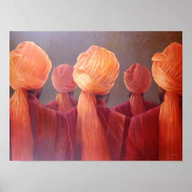 Alla fem huvudena poster (Framsidan)