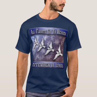 Alla flygningar går till himlen - blå t shirt