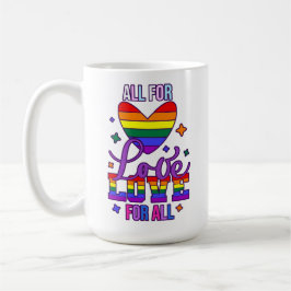 Alla för Kärlek Kärlek för alla - HBT+-Pride Kaffemugg