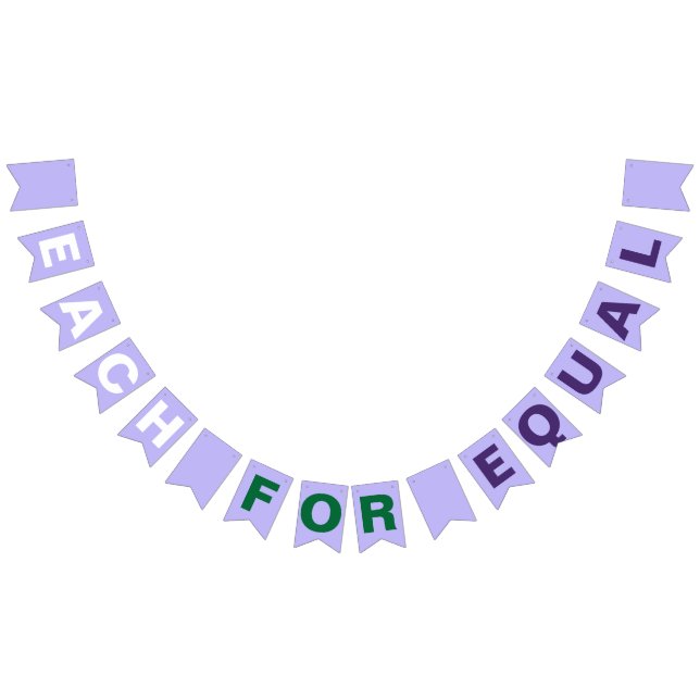 Alla för lika Hashtag Internationell kvinnodagen Vimplar (Alla)