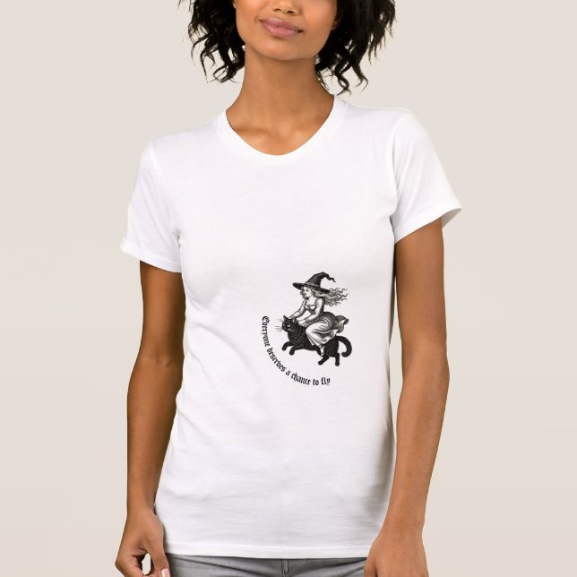 Alla förtjänar en chans att flyga t shirt (Framsida)
