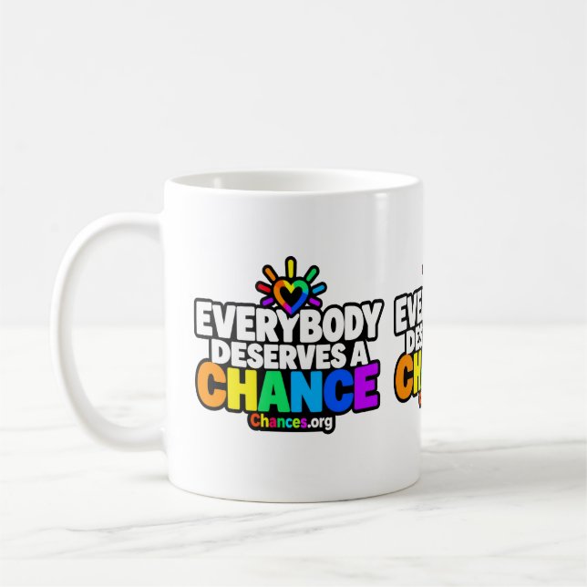 Alla förtjänar en chans kaffemugg (Vänster)