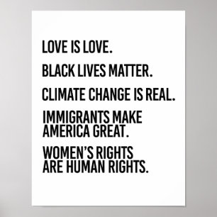 Alla förtjänar mänskliga höger och klimatförändrin poster