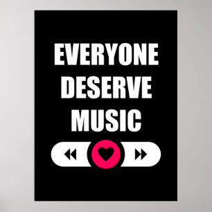 Alla förtjänar musik poster