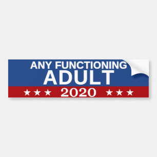 Alla fungerande Vuxarna 2020 Bildekal