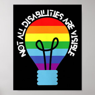Alla funktionshinder är inte synliga. poster